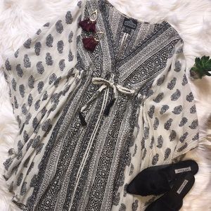 Boho Butterfly Sleeve Dress